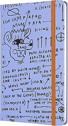 Notatnik Moleskine Basquiat L (duży 13x21) Czysty / Gładki Liliowy Twarda oprawa (Moleskine Limited Edition Basquiat Plain Notebook Large Hard Cover) - 8053853600578