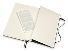 Notatnik Moleskine L duży (13x21cm) Gruby (400 stron) w Linię Czarny Miękka oprawa (Moleskine Expanded Ruled Notebook 400 Pages Large Black Soft Cover) - 8058647628042