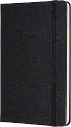 Notatnik Moleskine M średni (11,5x18 cm) w Linie Czarny Twarda oprawa (Moleskine Ruled Notebook Medium Black Hard Cover) - 8055002852944
