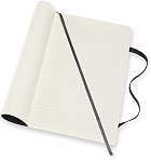 Notatnik Moleskine L duży (13x21cm) w Linie-Czysty Czarny Miękka oprawa (Moleskine Ruled-Plain Notebook Large Soft Black Cover) - 8056420852974