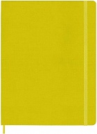Notatnik Moleskine XL ekstra duży (19x25 cm) w Linie Żółty Stóg Siana Twarda jedwabna oprawa (Moleskine Ruled Notebook Extra Large Hard Hay Yellow Silk) - 8056598853056