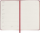 Kalendarz Moleskine 2022-2023 18-miesięczny rozmiar P (kieszonkowy 9x14 cm) Tygodniowy Czerwony/ Szkarłatny Twarda oprawa (Moleskine Weekly Notebook Planner 2022/23 Pocket Scarled Red Hard Cover) - 8056598851205