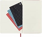 Kalendarz Moleskine 2022-2023 18-miesięczny rozmiar L (duży 13x21 cm) Tygodniowy Czerwony/ Szkarłatny Miękka oprawa (Moleskine Weekly Notebook Diary/Planner 2022/23 Large Scarlet Red Soft Cover) - 8056598851236