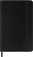 Kalendarz Moleskine 2023-2024 18-miesięczny rozmiar P (kieszonkowy 9x14 cm) Tygodniowy Czarny Miękka oprawa (Moleskine Weekly Notebook Planner 2023/24 P Pocket Black Soft Cover) - 8056598857009