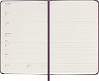 Kalendarz Moleskine 2023 12M Mały Książę \"Latanie\" rozmiar P (kieszonkowy 9x14 cm) Tygodniowy Fioletowy Twarda oprawa (Moleskine Limited Edition PETIT PRINCE Fly Weekly Notebook/Planner 2023 Purple Pocket Hard Cover) - 8056598852882