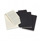 Zestaw 3 zeszytów Moleskine Cahier P kieszonkowe (9x14 cm) w Kropki Czarne Miękka oprawa (Moleskine Cahiers Set of 3 Dotted Journals Black Soft Cover) - 8058341719206