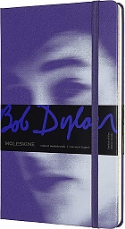 Notatnik Moleskine Bob Dylan L (duży 13x21) w Linie Fioletowy Twarda oprawa (Moleskine Bob Dylan Limited Edition Notebook Ruled Large Blue Hard Cover)