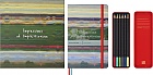 Notatnik Moleskine Impresjoniści Muzem D\'Orsay L duży (13x21 cm) Czysty Twarda oprawa Kredki w Prezentowym Pudełku (Moleskine Impressions of Impressionism Musee D\'Orsay Notebook Plain Large Hard Cover 6 Watercolour Pencils BOX