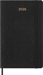 Kalendarz Moleskine 2026 12M rozmiar L (duży 13x21 cm) Tygodniowy sztuczna Skóra Węża Czarny Miękka Wegańska Oprawa w Pudełku (Moleskine 2026 Precious and Ethical Weekly Diary/Planner Box 12M Boa Black Soft Cover) - 8056999276287