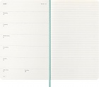Kalendarz Moleskine 2026 12M rozmiar L (duży 13x21 cm) Tygodniowy sztuczna Skóra Węża Jasnozielona Miękka Wegańska Oprawa w Pudełku (Moleskine 2026 Precious and Ethical Weekly Diary/Planner Box 12M Sage Green Soft Cover) - 8056999276621