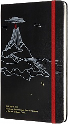 Notatnik Moleskine Władca Pierścieni Góra Przeznaczenia L (duży 13x21) w Linię Czarny Twarda oprawa (Moleskine Lord Of The Rings Mount Doom Ruled Notebook Large Hard Cover)