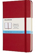 Notatnik Moleskine M średni (11,5x18 cm) w Kropki Czerwony / Szkarłatny Twarda oprawa (Moleskine Dotted Notebook Medium Scarlet Red Hard Cover) - 8058647626659