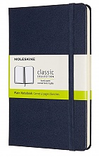 Notatnik Moleskine M średni (11,5x18 cm) Czysty / Gładki Granatowy / Szafirowy Twarda oprawa (Moleskine Plain Notebook Medium Sapphire Blue Hard Cover) - 8058647626680