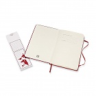 Notatnik Moleskine M średni (11,5x18 cm) w Kratkę Czerwony / Szkarłatny Twarda oprawa (Moleskine Squared Notebook Medium Scarlet Red Hard Cover) - 8058647626635