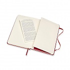 Notatnik Moleskine M średni (11,5x18 cm) w Kratkę Czerwony / Szkarłatny Twarda oprawa (Moleskine Squared Notebook Medium Scarlet Red Hard Cover) - 8058647626635
