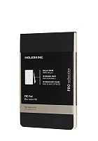 Notes Moleskine PRO Pad Reporterski Otwierany do góry kieszonkowy P (9x14 cm) Czarny Miękka oprawa (Moleskine PRO Pad Black Pocket Soft Cover) - 8058647620909