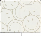 Notatnik Moleskine Smiley® duży (13x21 cm) w Linie Czarny Twarda oprawa z Tkaniny wersja w Pudełku (Moleskine The Smiley® Collection BOX Ruled Large Notebook Hard Cover) - 8056598855098