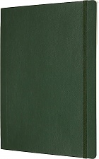 Notatnik Moleskine XL ekstra duży (19x25 cm) Czysty Zielony Mirt Miękka oprawa (Moleskine Plain Notebook Extra Large Soft Myrtle Green) - 8053853600066