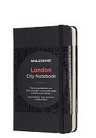 Moleskine Notatnik Przewodnik po mieście Londyn P kieszonkowy (9x14 cm) Czarny Twarda Oprawa (City Notebook London Pocket Black Hard Cover) - 8058341717387