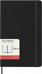 Kalendarz Moleskine 2026-2027 18-miesięczny rozmiar L (duży 13x21 cm) Dzienny Czarny Twarda oprawa (Moleskine Daily Notebook Diary/Planner 2026/27 Large Black Hard Cover) - 8056999279769
