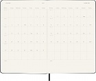Kalendarz Moleskine 2026-2027 18-miesięczny rozmiar L (duży 13x21 cm) Horyzontalny Tygodniowy Czarny Twarda oprawa (Moleskine Weekly Horizontal Notebook Diary/Planner 2026/27 Large Black Hard Cover) - 8056999279929