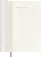 Kalendarz Moleskine 2026-2027 18-miesięczny rozmiar L (duży 13x21 cm) Tygodniowy Czerwony/ Szkarłatny Miękka oprawa (Moleskine Weekly Notebook Planner 26/27 Large Soft Scarlet Red Cover) - 8056999279837