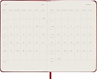 Kalendarz Moleskine 2026-2027 18-miesięczny rozmiar P (kieszonkowy 9x14 cm) Tygodniowy Czerwony/ Szkarłatny Twarda oprawa (Moleskine Weekly Notebook Planner 2026/27 Pocket Scarled Red Hard Cover) - 8056999279868