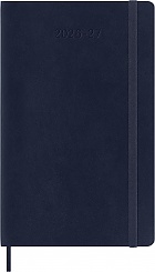 Kalendarz Moleskine 2026-2027 18-miesięczny rozmiar L (duży 13x21 cm) Tygodniowy Niebieski Ciemny/ Szafirowy Miękka oprawa (Moleskine Weekly Notebook Planner 2026/27 Large Soft Sapphire Blue Cover) - 8056999279813
