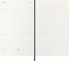 Kalendarz Moleskine 2026-2027 18-miesięczny rozmiar L (duży 13x21 cm) Tygodniowy Niebieski Ciemny/ Szafirowy Miękka oprawa (Moleskine Weekly Notebook Planner 2026/27 Large Soft Sapphire Blue Cover) - 8056999279813