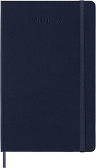 Kalendarz Moleskine 2026-2027 18-miesięczny rozmiar L (duży 13x21 cm) Tygodniowy Niebieski Ciemny/ Szafirowy Twarda oprawa (Moleskine Weekly Notebook Planner 2026/27 Large Hard Sapphire Blue Cover) - 8056999279783
