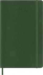Kalendarz Moleskine 2026-2027 18-miesięczny rozmiar L (duży 13x21 cm) Tygodniowy Zielony Mirt Miękka oprawa (Moleskine Classic 18 Month 2026/27 Weekly Planner Soft Cover Large Myrtle Green) - 8056999279844