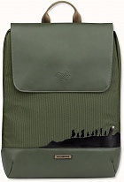 Plecak Moleskine Władca Pierścieni LOTR (31 x 42 x 10 cm) Zielony Mech (Moleskine Lord of the Ring Metro Slim Backpack Moss Green) - 8056711513515