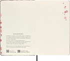 Notatnik Moleskine Sakura L duży (13x21 cm) Czysty Brązowy z grafiką Kosuke Tsumury (Moleskine Sakura Limited Edition Notebook Plain Large Kosuke Tsumura Hard Cover) - 8056598856149
