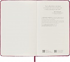 Notatnik Aksamitny Moleskine L duży (13x21cm) w Linie Różowa Aksamitna Twarda oprawa w eleganckim Pudełu (Moleskine Limited Edition Velvet BOX Ruled Notebook Large Hard Cyclamen Pink Cover) - 8056598851298