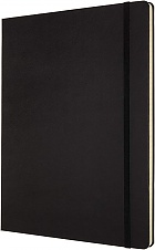 Notatnik Moleskine XXL bardzo duży (21,6x27,9 cm) w Linie Czarny Twarda oprawa (Moleskine Classic Notebook Hard Cover XXL Ruled Black) - 8053853602732