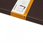 Zestaw 3 zeszytów Moleskine Cahier XL ekstra duże (19x25 cm) w Linie Kawowy Brąz Miękka oprawa (Moleskine Cahiers Set of 3 Ruled Journals Coffee Brown Soft Cover) - 8055002855303