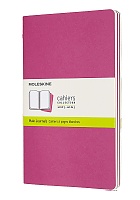 Zestaw 3 zeszytów Moleskine Cahier L duże (13x21 cm) Czyste Różowe Kinetic Miękka oprawa (Moleskine Cahiers Large Set of 3 Plain Journals Kinetic Pink Soft Cover) - 8058647629681