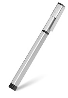 Długopis Moleskine Classic PRO ze Skuwką 1.0 milimetr Kulkowy Srebrny (Moleskine PRO Retractable Ballpoint Pen with Cap 1.0 mm Silver Grey) - 8053853601414