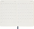 Kalendarz Moleskine 2024 12M rozmiar P (kieszonkowy 9x14 cm) Dzienny Niebieski/Szafirowy Miękka oprawa (Moleskine Daily Notebook Diary/Planner 2024 Pocket Sapphire Blue Soft Cover) - 8056598856569