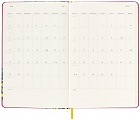 Kalendarz Moleskine 2023 12M Frida Kahlo rozmiar L (duży 13x21 cm) Tygodniowy Różowy Twarda oprawa (Moleskine Limited Edition Frida Kahlo Weekly Notebook/Planner 2023 Pink Large Hard Cover) - 8056598853018