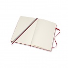 Notatnik Moleskine L duży (13x21cm) Gruby (400 stron) Czysty  Czerwony Twarda oprawa (Moleskine Expanded Plain Notebook 400 Pages Large Scarlet Red Hard Cover) - 8053853606204