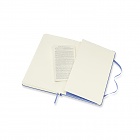 Notatnik Moleskine L duży (13x21cm) Czysty Niebieska Hortensja Twarda oprawa (Moleskine Plain Notebook Large Hard Hydrangea Blue) - 8056420850826