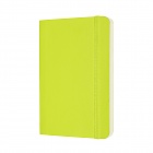 Notatnik Moleskine P kieszonkowy (9x14 cm) Czysty Limonka Miękka oprawa (Moleskine Plain Notebook Pocket Soft Lemon Green) - 8056420850987