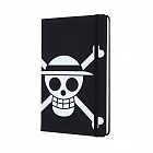Notatnik Moleskine One Piece Flag (duży 13x21) w Linie Czarny Twarda oprawa (Moleskine One Piece Limited Edition Notebook Ruled Large Hard Cover) - 8056420851243