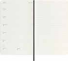 Kalendarz Moleskine 2025-2026 18-miesięczny rozmiar L (duży 13x21 cm) Tygodniowy Czarny Miękka oprawa (Moleskine Weekly Notebook Diary/Planner 2025/26 Large Soft Black Cover) - 8056999275426