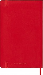 Kalendarz Moleskine 2025-2026 18-miesięczny rozmiar L (duży 13x21 cm) Tygodniowy Czerwony/ Szkarłatny Miękka oprawa (Moleskine Weekly Notebook Planner 25/26 Large Soft Scarlet Red Cover) - 8056999275433