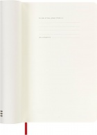Kalendarz Moleskine 2025-2026 18-miesięczny rozmiar L (duży 13x21 cm) Tygodniowy Czerwony/ Szkarłatny Miękka oprawa (Moleskine Weekly Notebook Planner 25/26 Large Soft Scarlet Red Cover) - 8056999275433