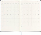 Kalendarz Moleskine 2025-2026 18-miesięczny rozmiar L (duży 13x21 cm) Tygodniowy Niebieski Ciemny/ Szafirowy Twarda oprawa (Moleskine Weekly Notebook Planner 2025/26 Large Hard Sapphire Blue Cover) - 8056999275389