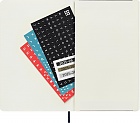 Kalendarz Moleskine 2025-2026 18-miesięczny rozmiar L (duży 13x21 cm) Tygodniowy Niebieski Ciemny/ Szafirowy Miękka oprawa (Moleskine Weekly Notebook Planner 2025/26 Large Soft Sapphire Blue Cover) - 8056999275419