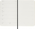 Kalendarz Moleskine 2025-2026 18-miesięczny rozmiar P (kieszonkowy 9x14 cm) Tygodniowy Czarny Miękka oprawa (Moleskine Weekly Notebook Planner 2025/26 P Pocket Black Soft Cover) - 8056999275471